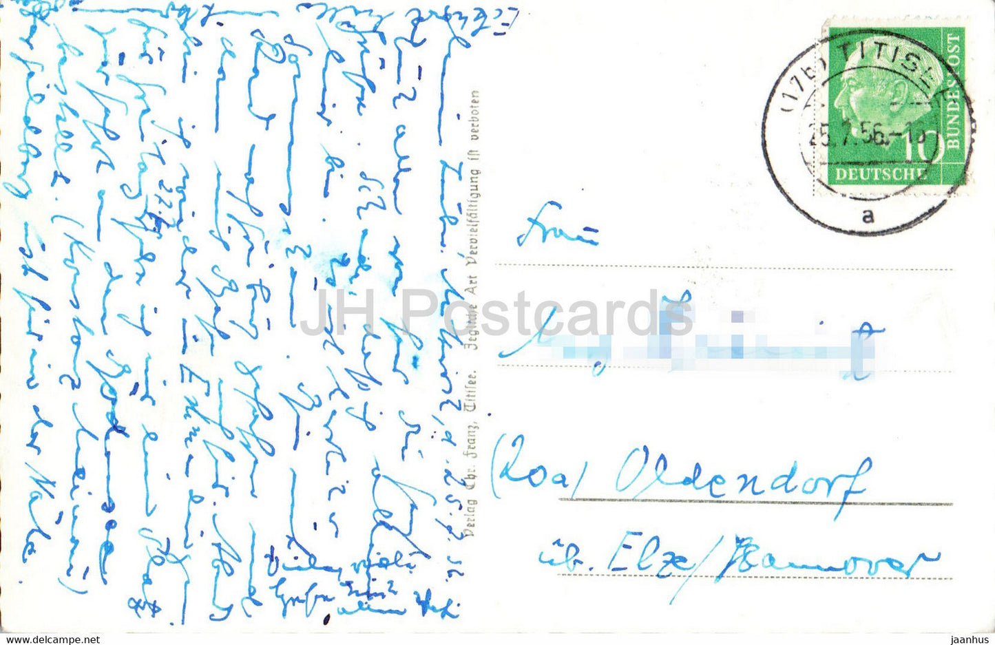 Titisee 860 m - Seeterrasse - See Hotel - old postcard - 1956 - Germany - used