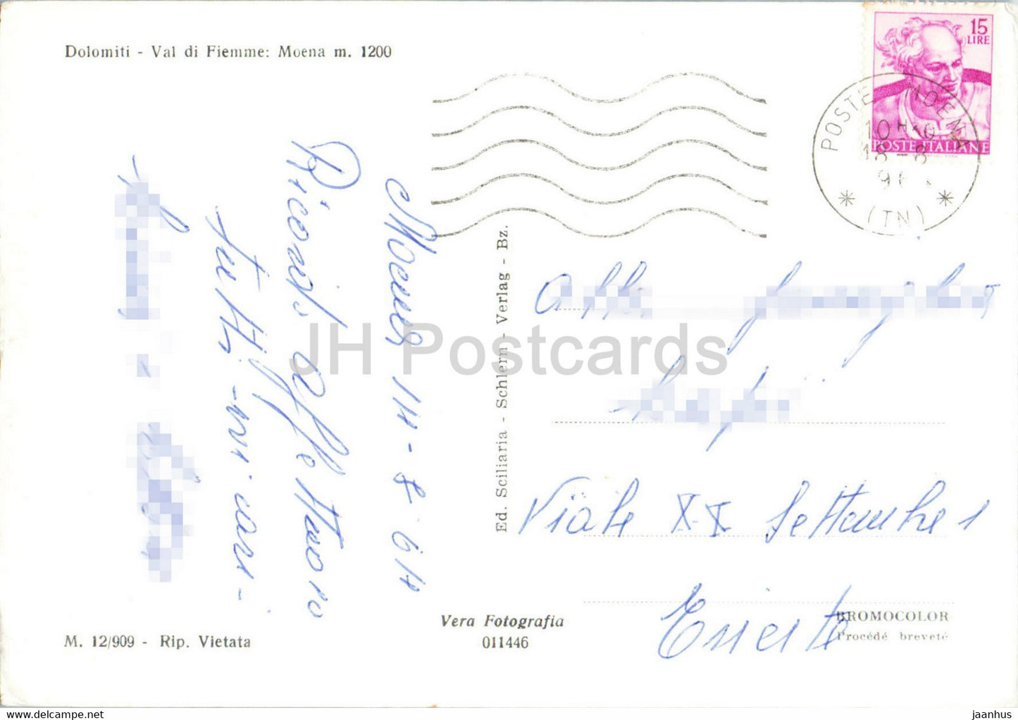 Dolomiti - Val di Fiemme - Moena - 1964 - Italy - used