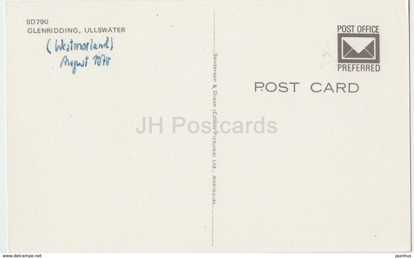 Ullswater - Glenridding - SD 790 - 1970 - United Kingdom - England - used