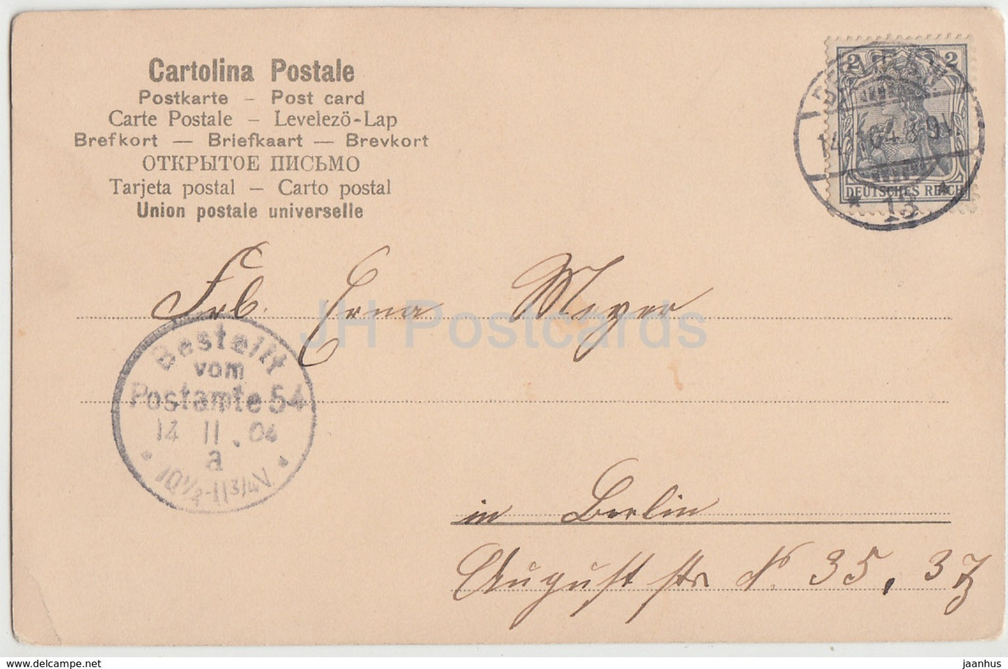 Palermo - S Giovanni degli Eremiti - old postcard - 1904 - Italy - used