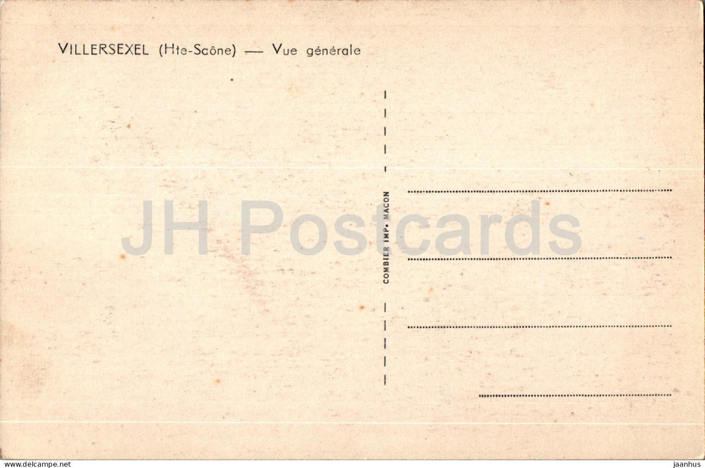 Villersexel - Vue Générale - carte postale ancienne - France - inutilisée