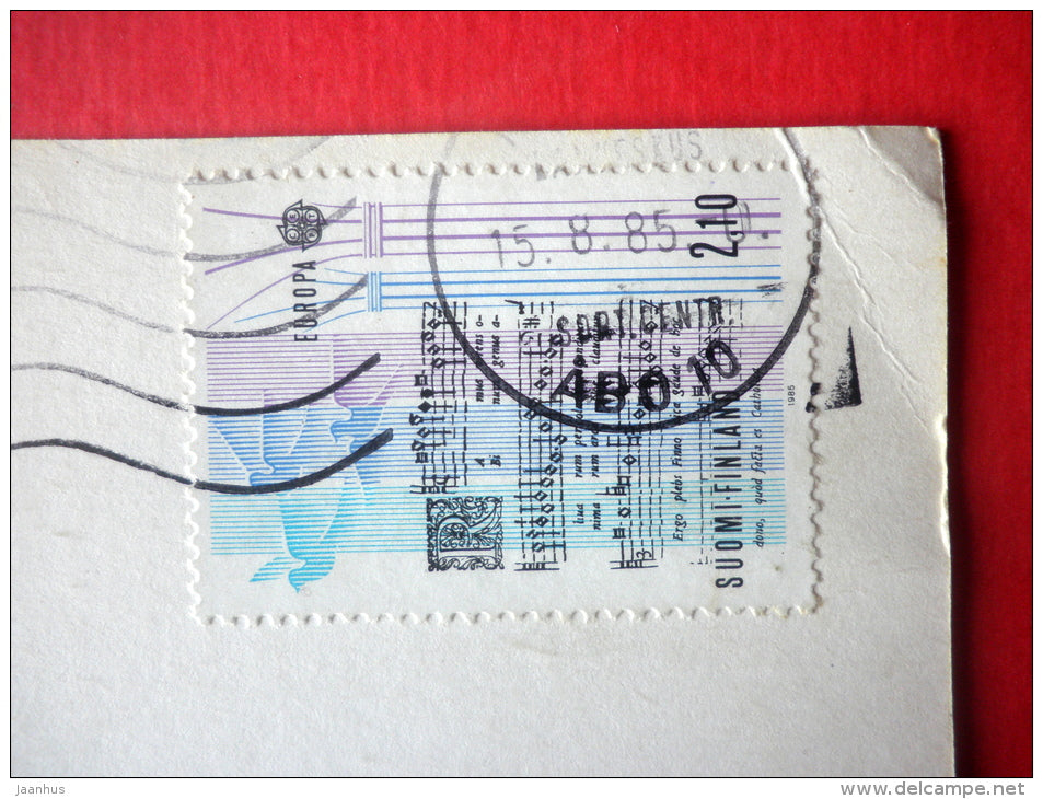 illustration - Susan Polis Schutz poem - Finland - sent from Finland to Estonia USSR 1985 - JH Postcards