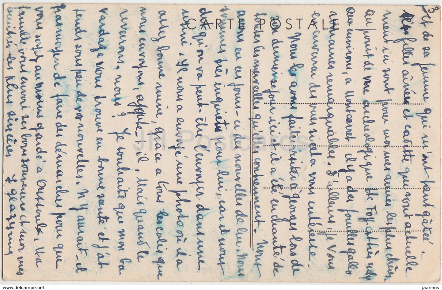 Saint Foy la Grande - Statue Paul Broca - old postcard - France - used