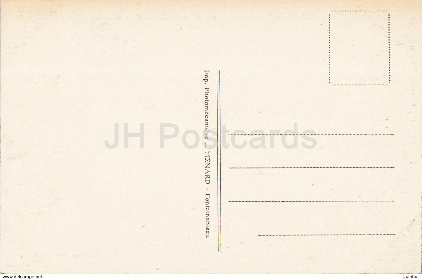 Palais de Fontainebleau - Le Bassin des Cascades - Die Wasserfälle - alte Postkarte - Frankreich - unbenutzt