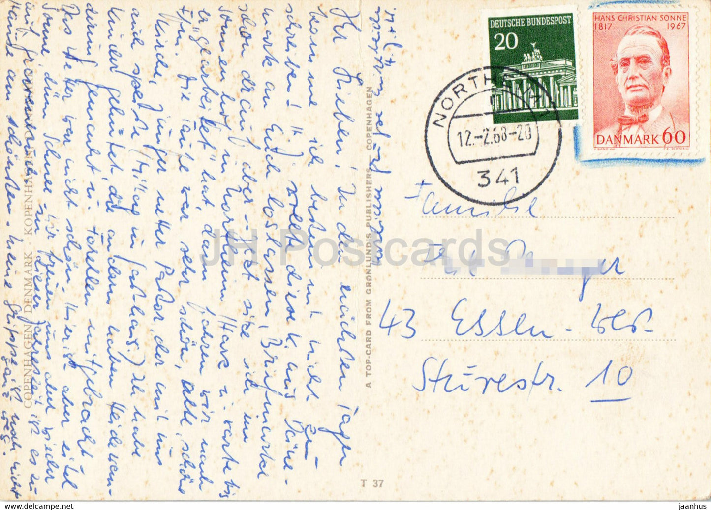 Copenhagen - Little Mermaid - Guard - City Views - multiview - 1968 - Denmark - unused