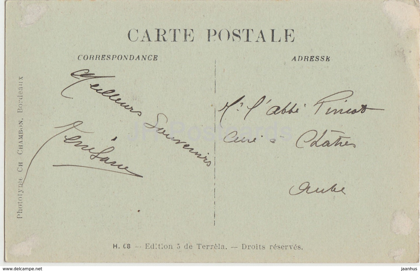 Bordeaux - Eglise Sainte Marie - church - old postcard - France - used