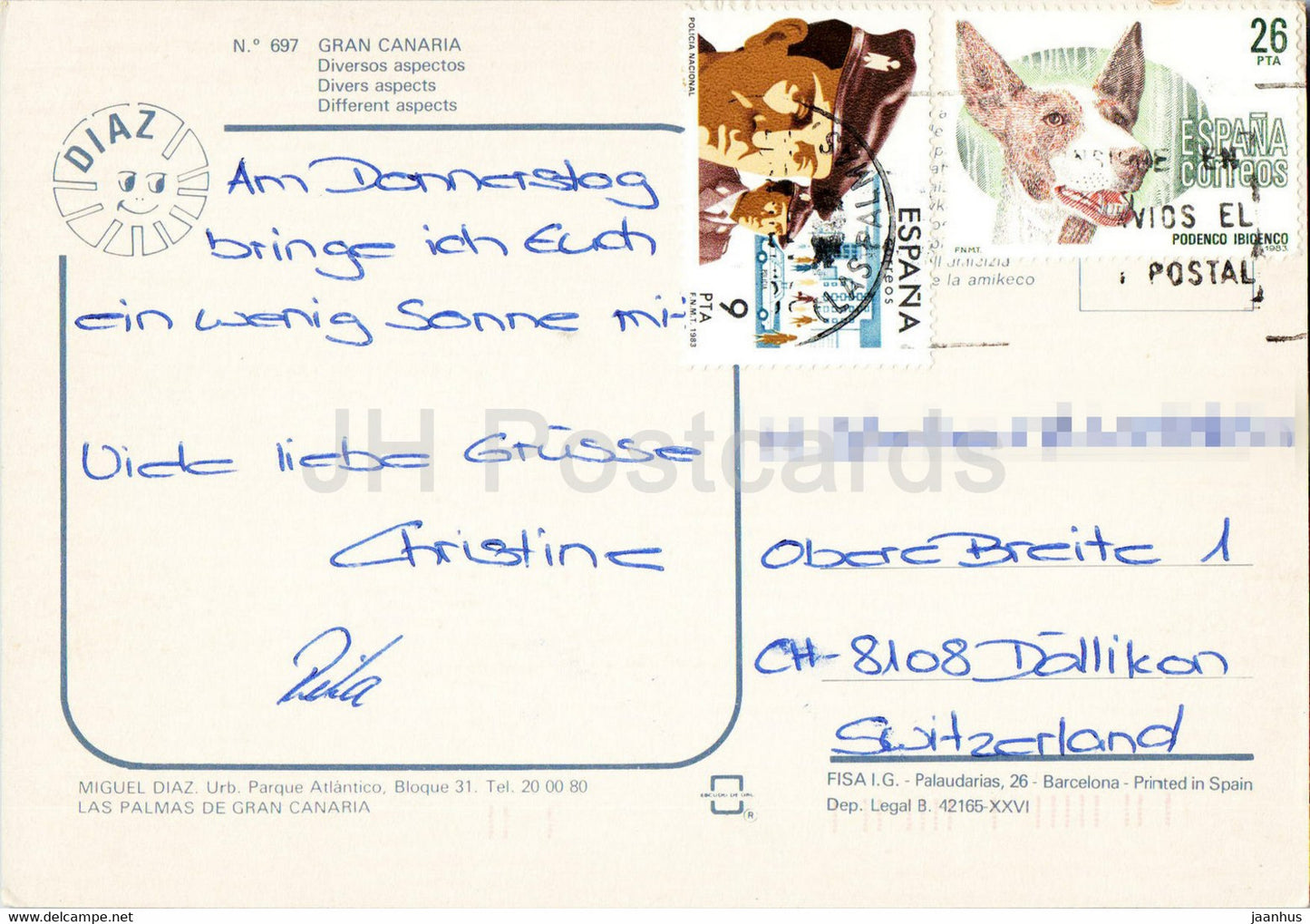 Recuerdo de Gran Canaria - Diversos aspectos - multiview - 697 - Spain - used