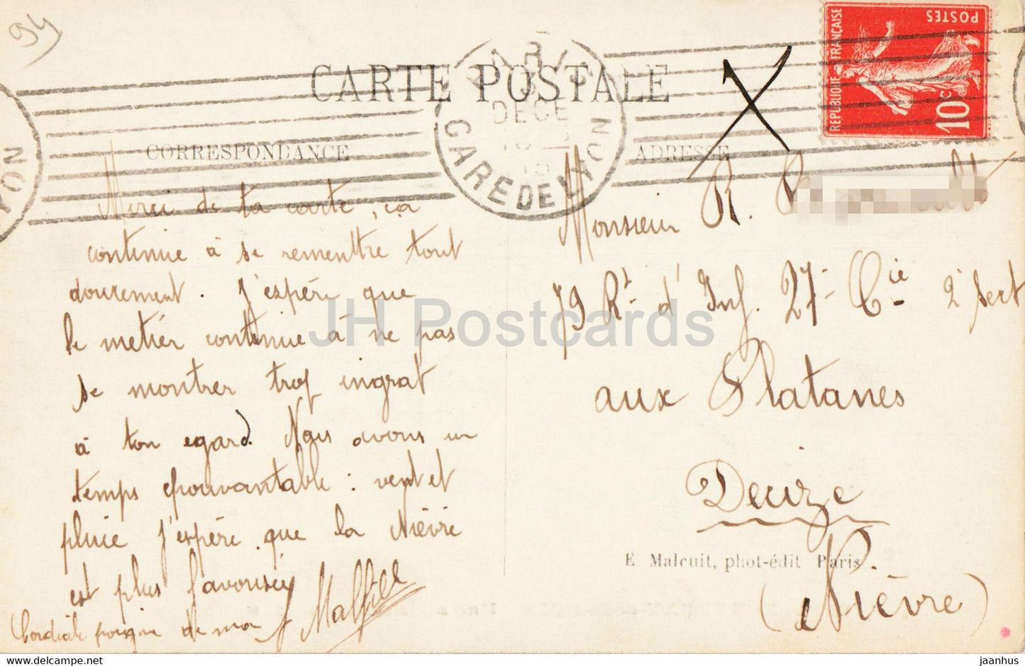 Fontenay sous Bois - Une allee du Bois - 6151 - alte Postkarte - 1915 - Frankreich - gebraucht