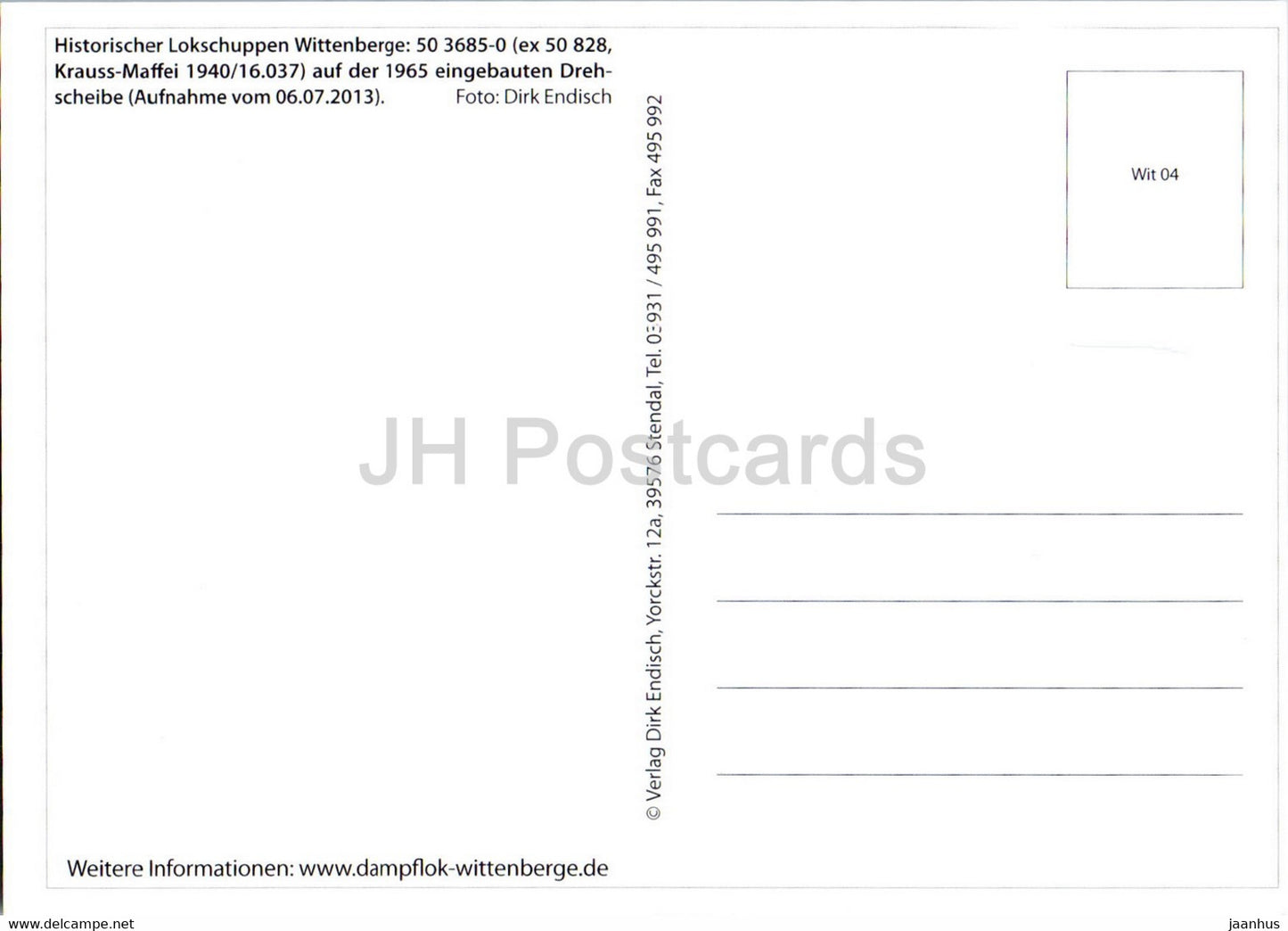 Historischer Lokschuppen Wittenberge - Krauss Maffei - train - chemin de fer - locomotive - Allemagne - inutilisé