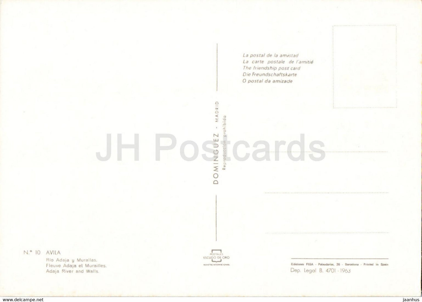 Avila - Rio Adaja y Murallas - river and walls - bridge - 10 - Spain - unused