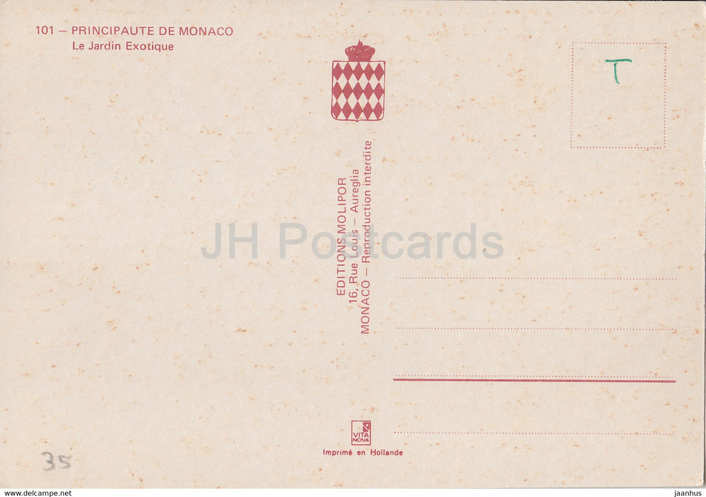 Principaute de Monaco - Le Jardin Exotique - cactus - Monaco - inutilisé