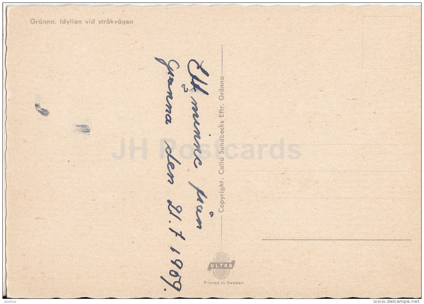 Gränna - Idyllen vid strakvagen - panorama - Sweden - used - JH Postcards