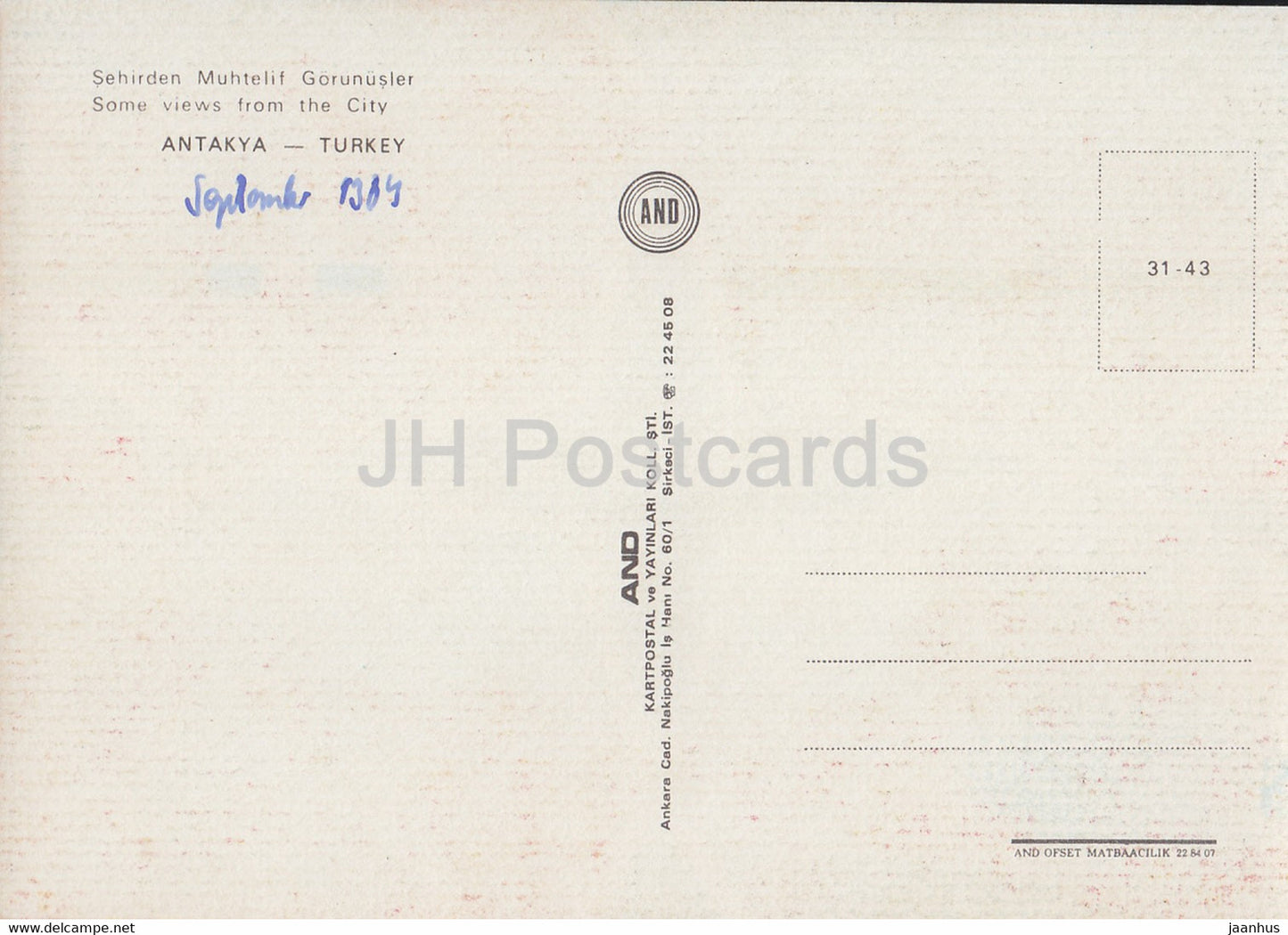 Antakya - Some views from the City - multiview - 1984 - Turkey - used