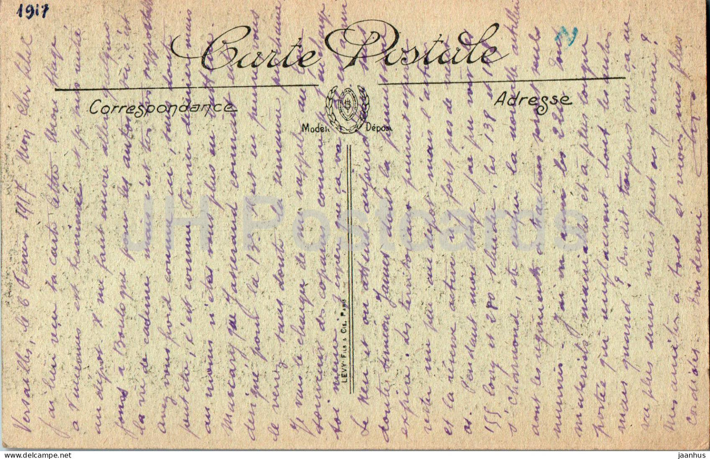 Bourbonne Les Bains - Panorama - 1 - carte postale ancienne - 1917 - France - occasion