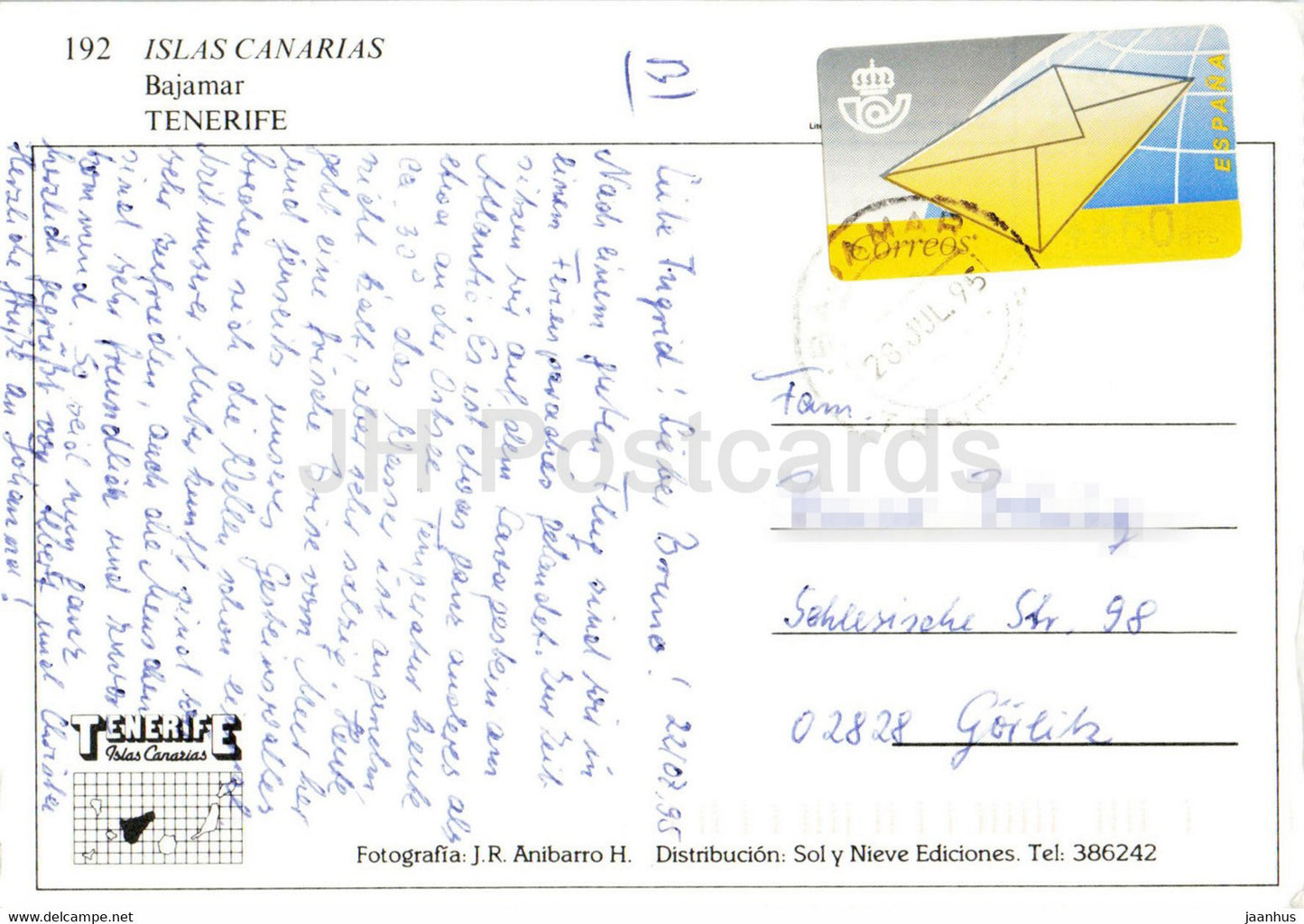 Bajamar - Tenerife - Islas Canarias - 192 - 1995 - Espagne - d'occasion