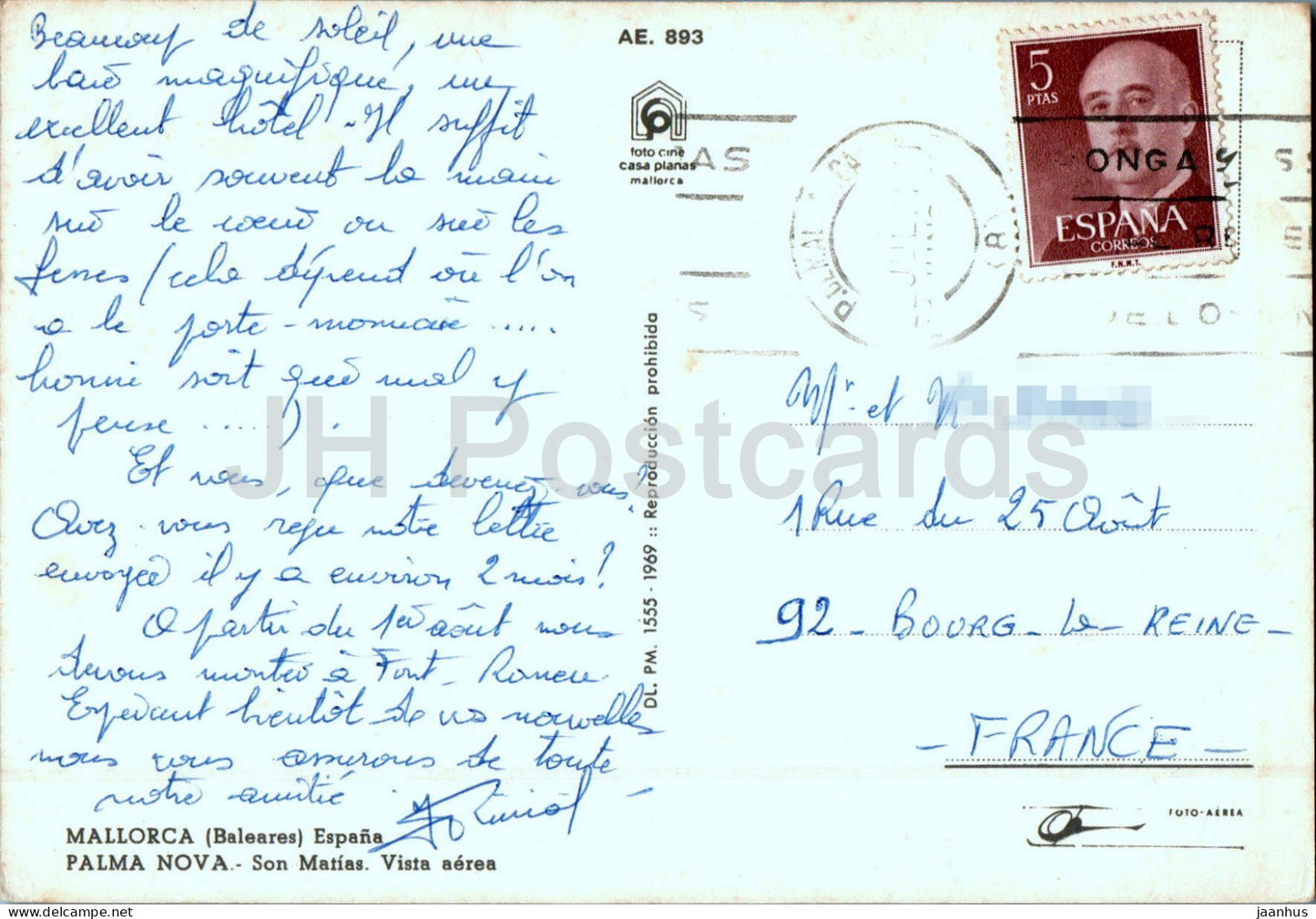 Mallorca - Palma Nova - Son Matias - Vista aerea - aerial view - beach - 893 - Spain - used