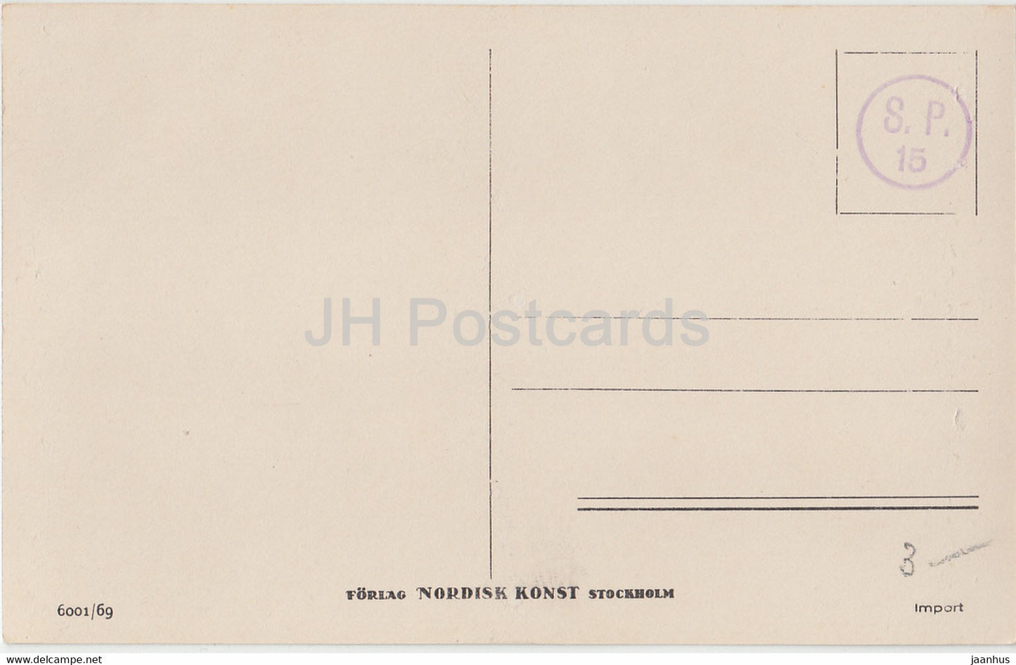 Parti av Gota elv - old postcard - Sweden - unused