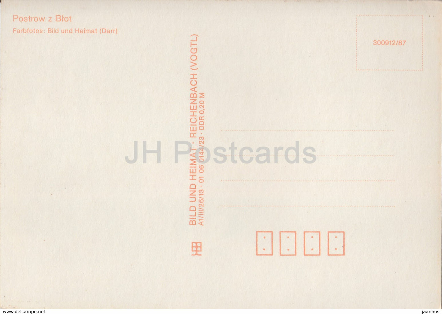 Gruss aus dem Spreewald - Postrow z Blot - folk costumes - Germany DDR - unused