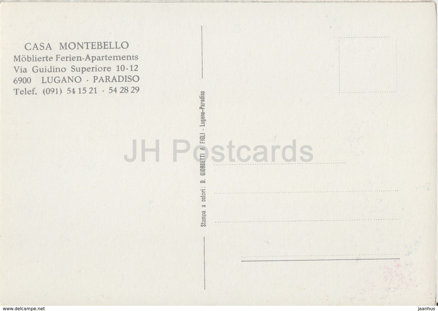 Casa Montebello - Switzerland - unused