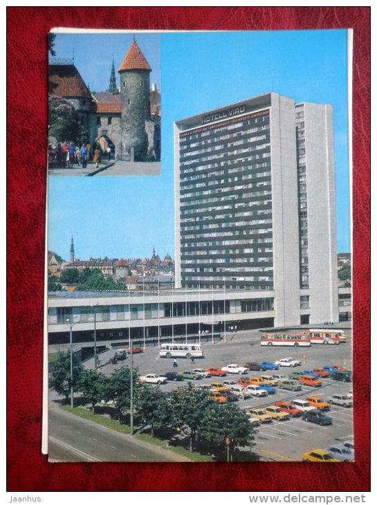 Old Town - Viru Hotel - Tallinn - 1987 - Estonia - USSR - unused - JH Postcards