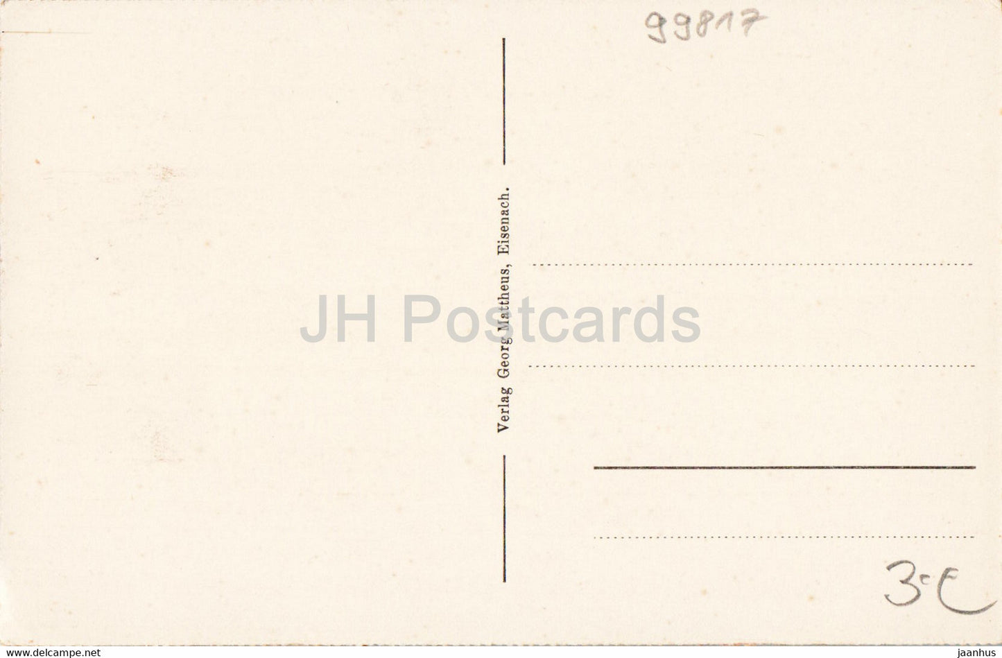 Eisenach - Wartburg - Vorhof - carte postale ancienne - Allemagne - inutilisée
