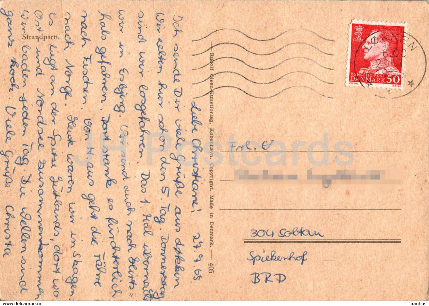 Strandparti - 405 - 1965 - Denmark - used