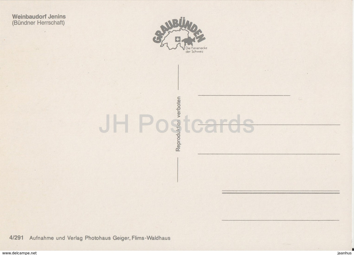 Jenins - Weinbaudorf - church - monument - Switzerland - unused