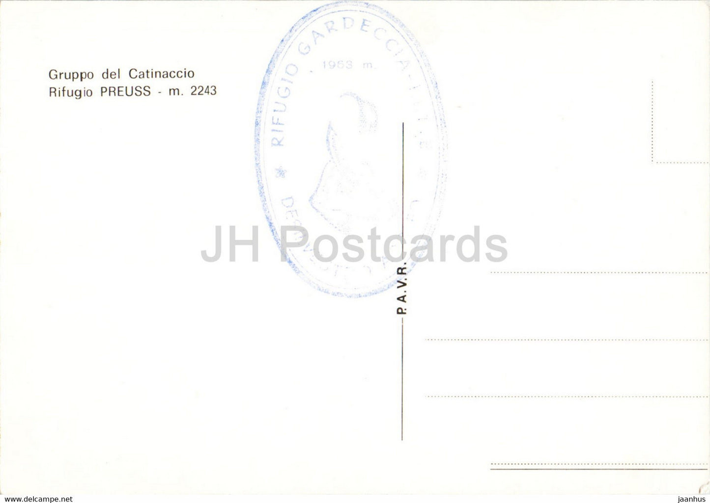 Rifugio Preuss - Gruppo del Catinaccio - Italy - unused