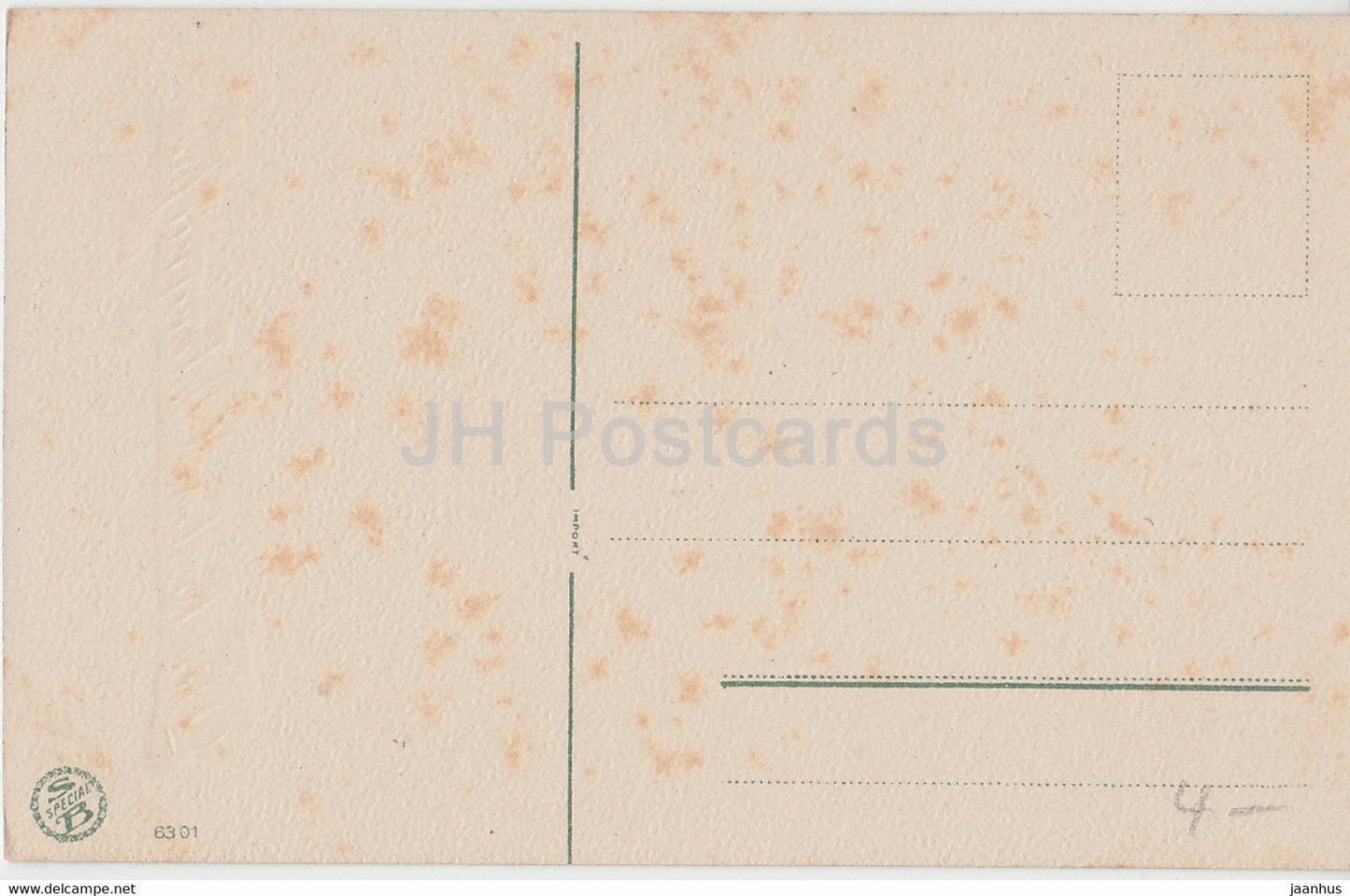 Ostergrußkarte - Die Besten Ostergrusse - Blumen - SB Special 6301 - alte Postkarte - Deutschland - unbenutzt