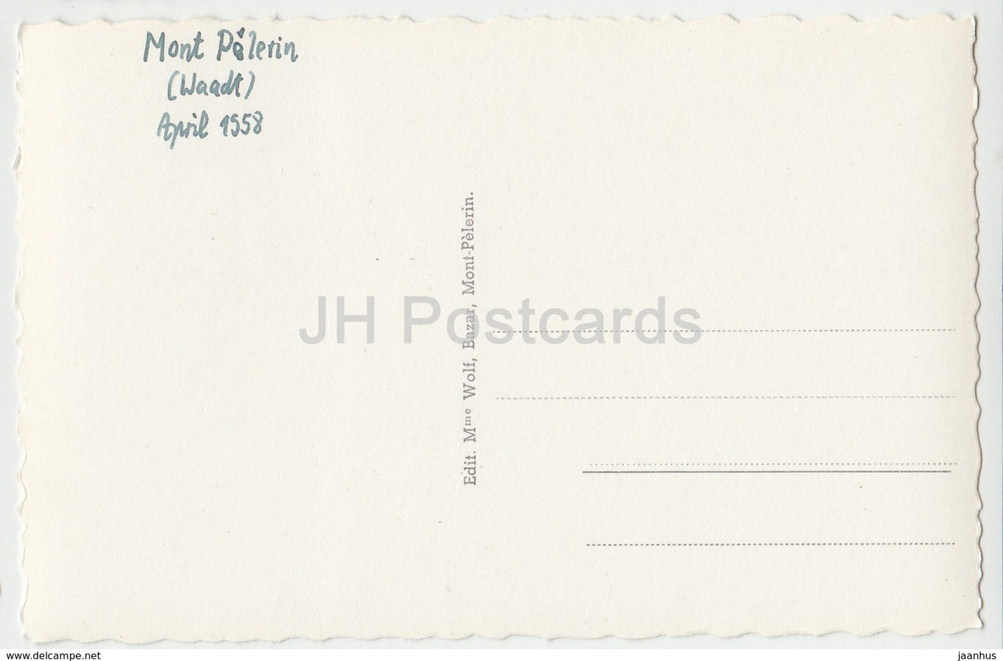 Mont Pelerin s Vevey – 1727 – Schweiz – 1958 – gebraucht