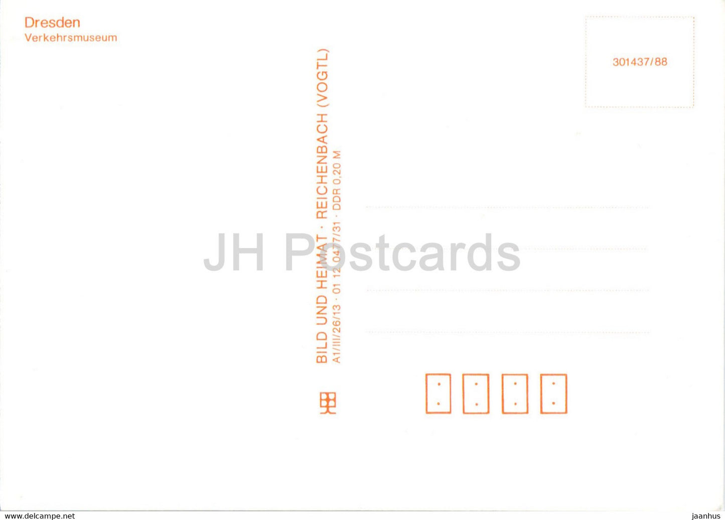 Dresde - Verkehrsmuseum - musée de la circulation - Allemagne - DDR - inutilisé