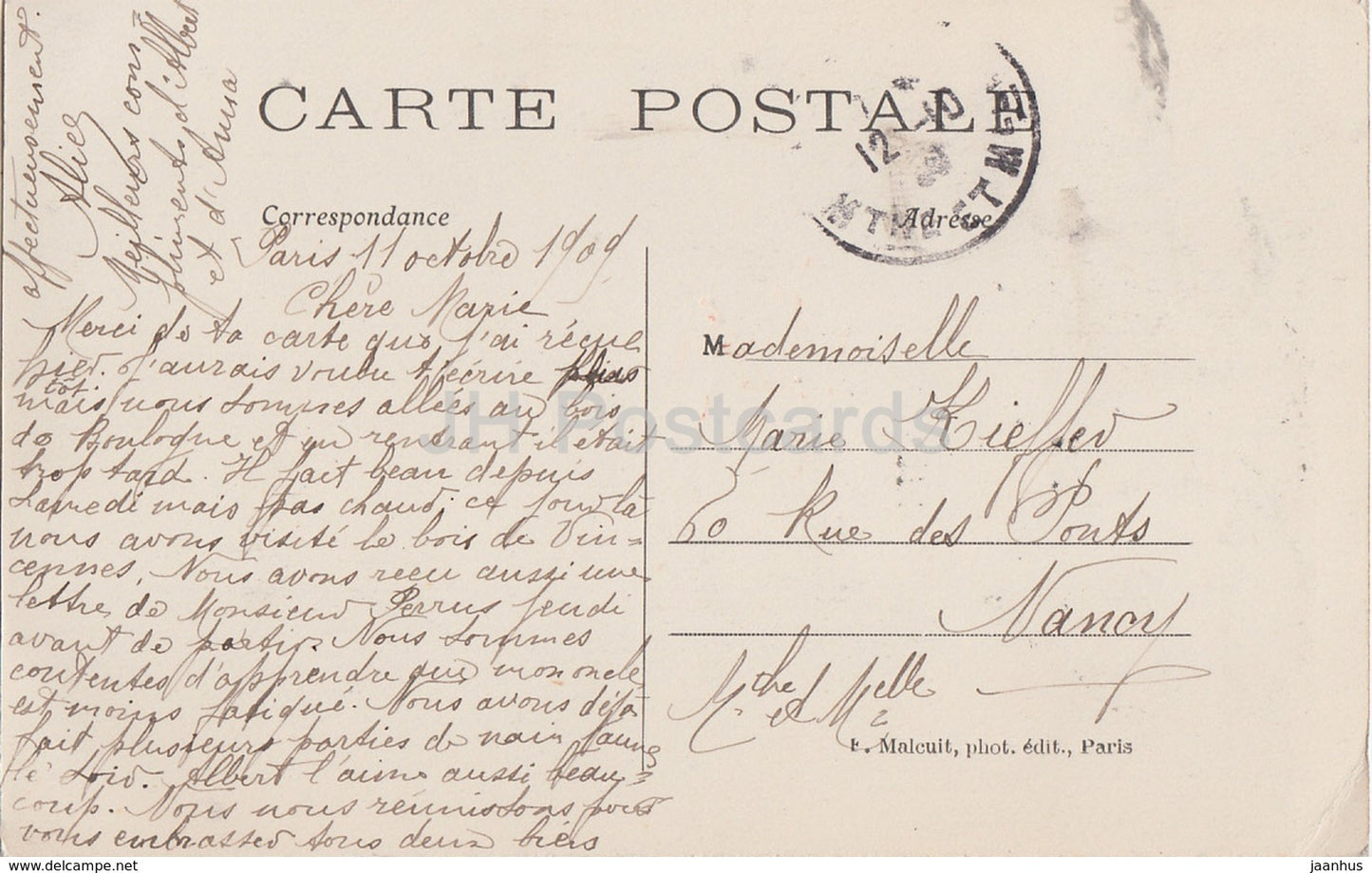 Vincennes - Le Donjon - 30 - old postcard - 1909 - France - used