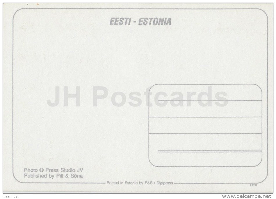 Well - bucket - Estonia - unused - JH Postcards