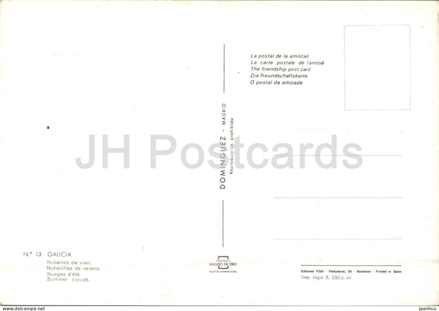 Galice - Nubeiros de vran - Nuages d'été - costumes folkloriques - 13 - Espagne - inutilisé