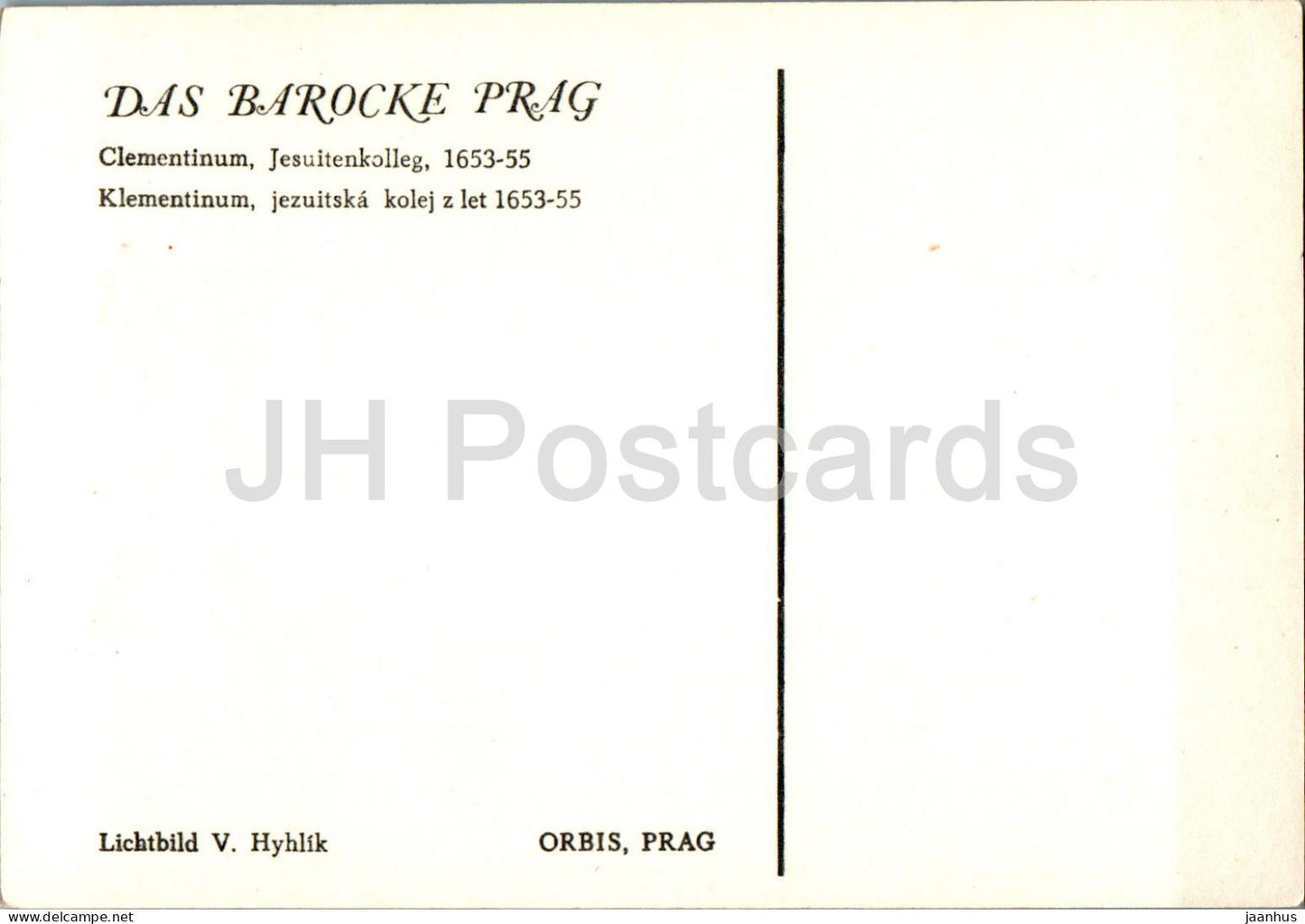 Praha - Prague - Klementinum - jezuitska kolej - Collège jésuite - République tchèque - Tchécoslovaquie - inutilisé