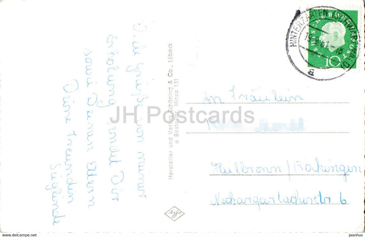 Gruss aus Hinterzarten im Schwarzwald - Hotel Adler - Hollental - Birklehof Schule - 1961 - Allemagne - utilisé