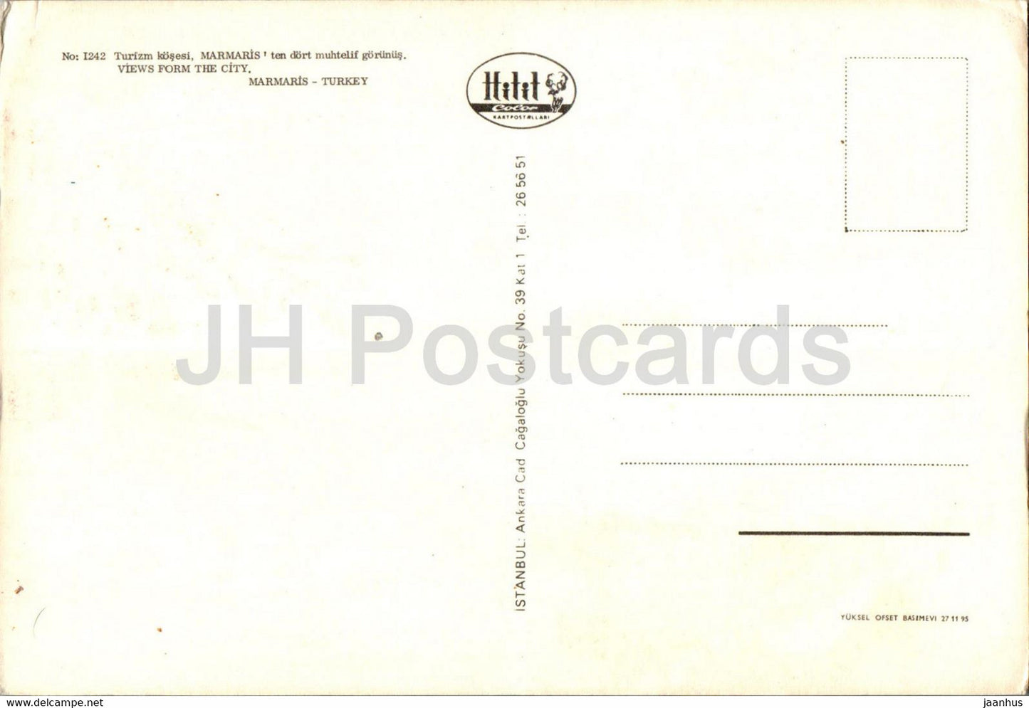 Marmaris - Views from the City - boat - ship - multiview - 1242 - Turkey - unused