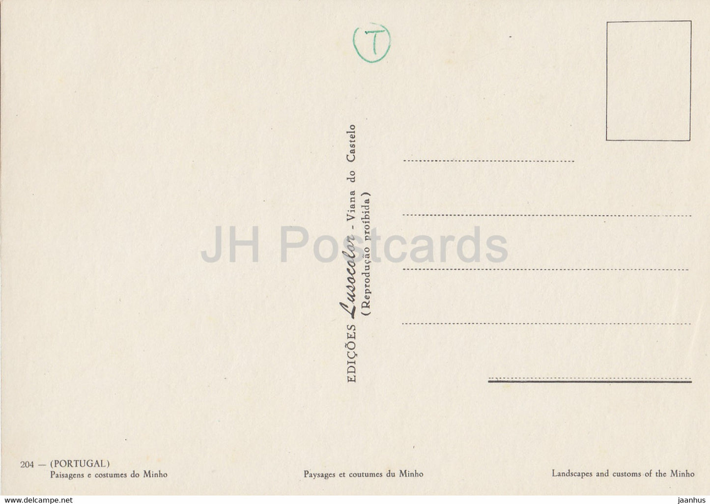 costumes folkloriques - danse folklorique - taureau - animaux - 204 - Portugal - inutilisé