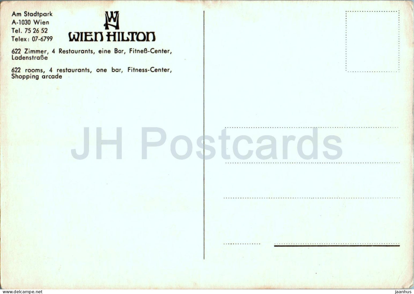 Wien - Vienne - Hôtel Hilton - multiview - Autriche - inutilisé