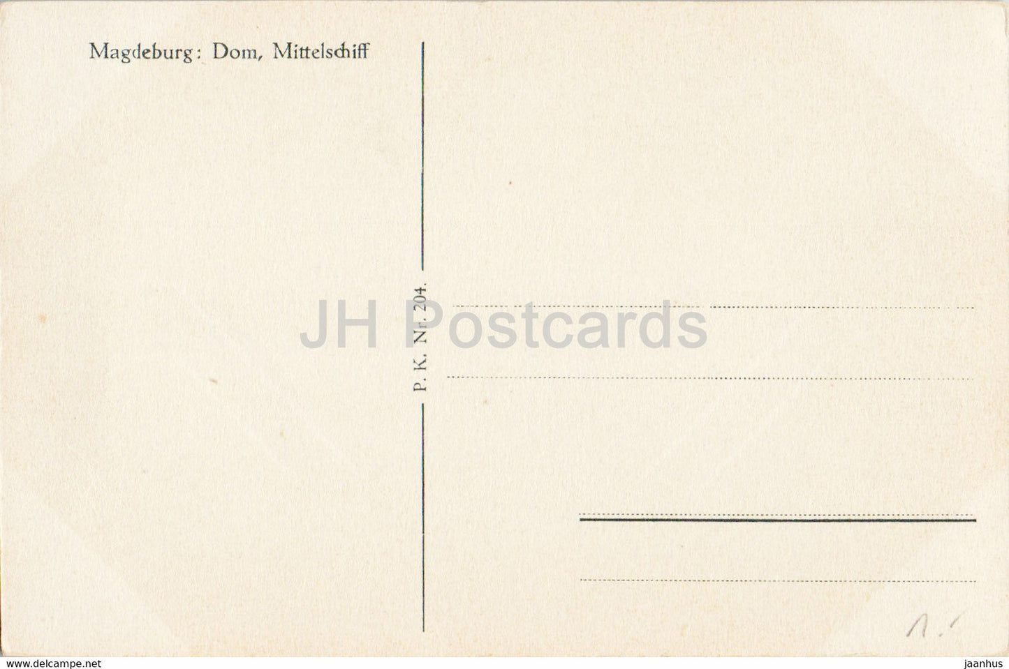 Magdeburg - Dom - Mittelschiff - Dom - alte Postkarte - Deutschland - unbenutzt