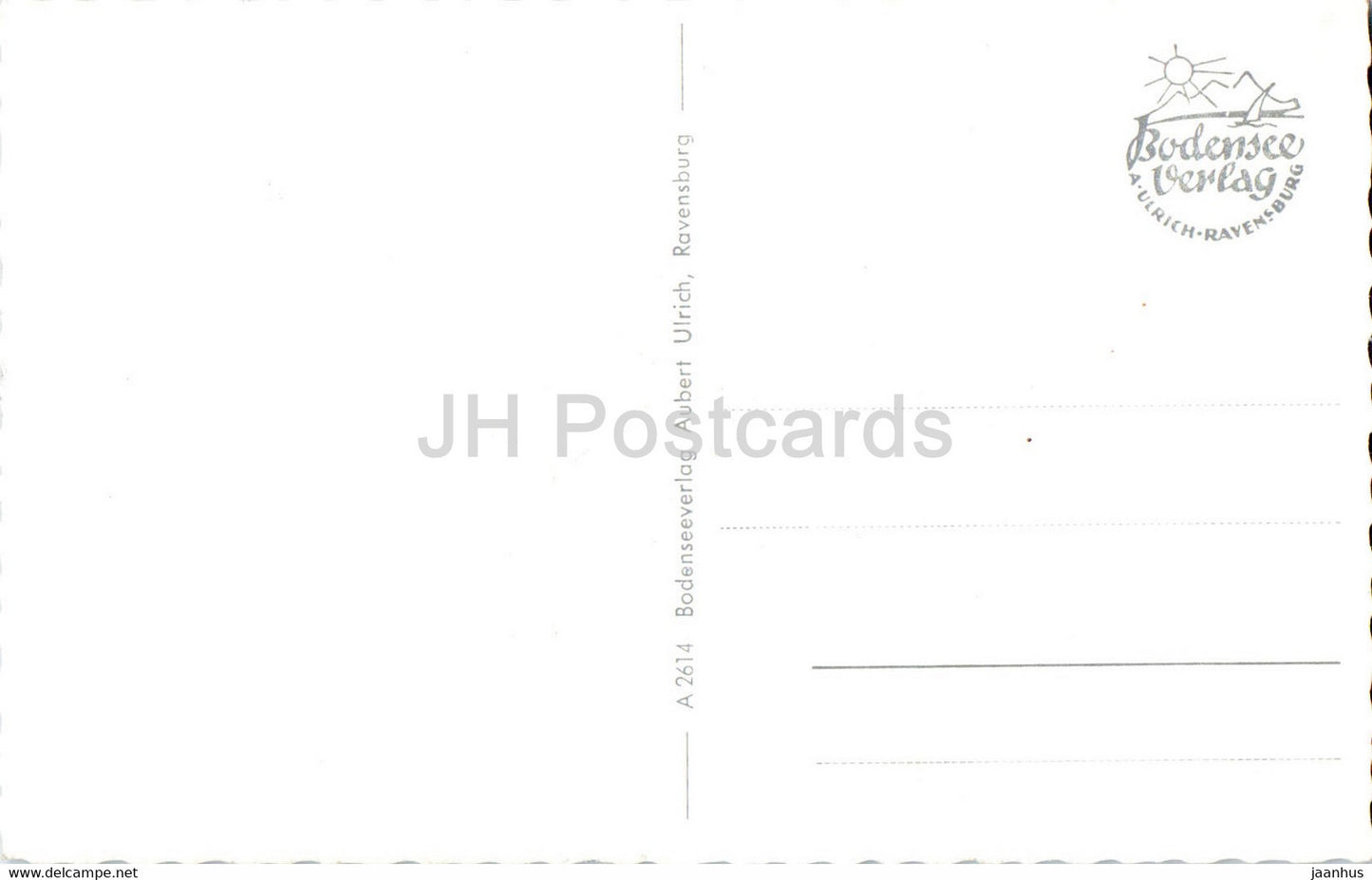 Lindau im Bodensee - Hafeneinfahrt m Osterr Alpen - ship - old postcard - Germany - unused