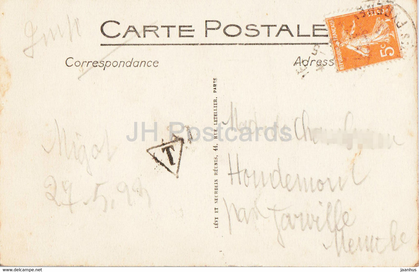 Lourdes - La Vierge de la Grotte - 225 - old postcard - France - used