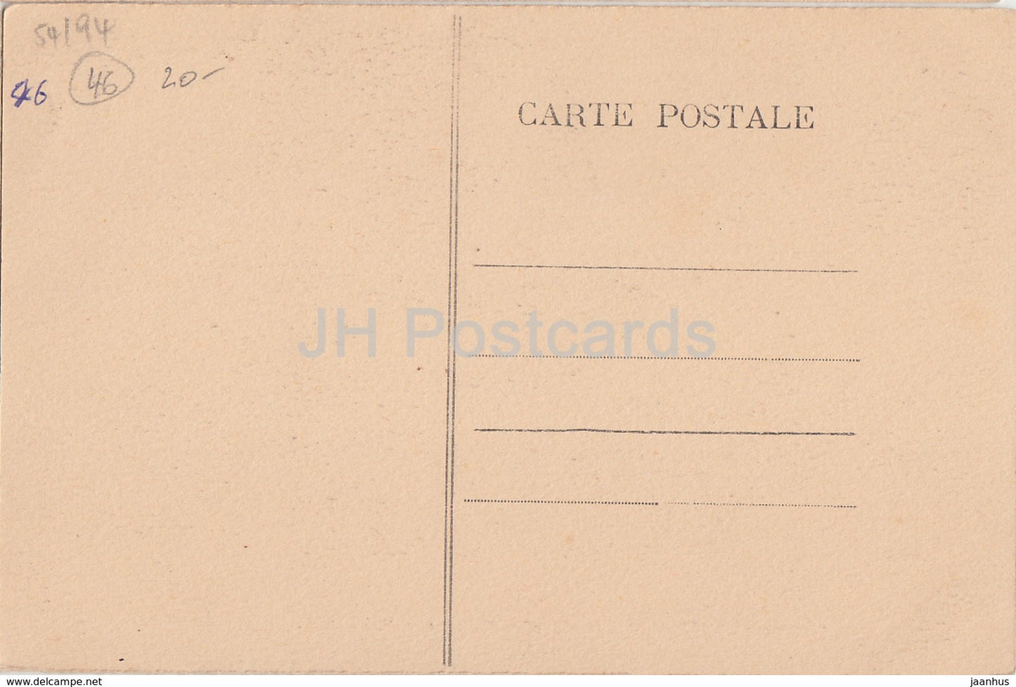 Chateau de Castelnau pres Bretenoux - Vue Exterieure d'ensemble - alte Postkarte - Frankreich - unbenutzt