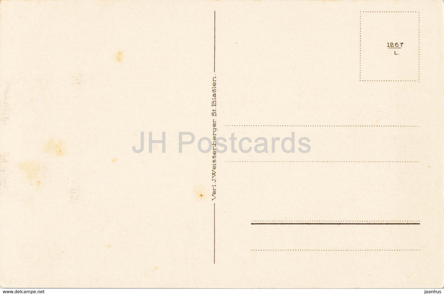 St Blasien - Schwarzwald - Blick vom Pulverhauslekopf - carte postale ancienne - Allemagne - inutilisée