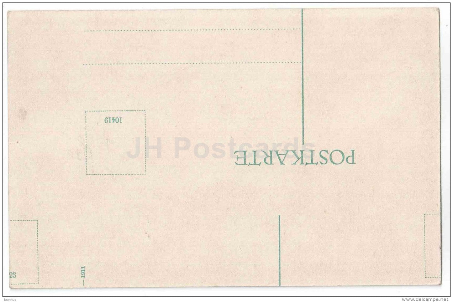 Bundesbahnhof - hotel Jura - railway station - Basel - Switzerland - old postcard - 1911 - unused - JH Postcards