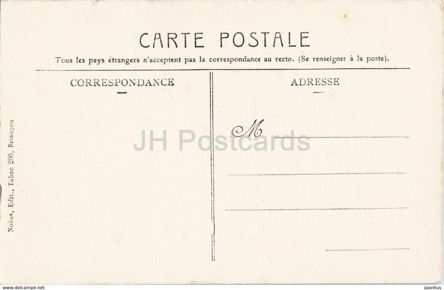 Briancon et ses Forts - Vue Generale et la Gare - Le Chaberton - Le Janus - alte Postkarte - Frankreich - unbenutzt