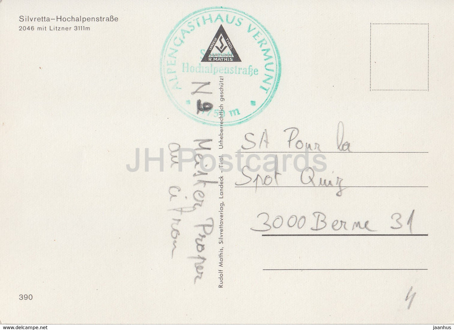 Silvretta - Hochalpenstrasse 2046 m - Litzner 3111 m - Autriche - occasion