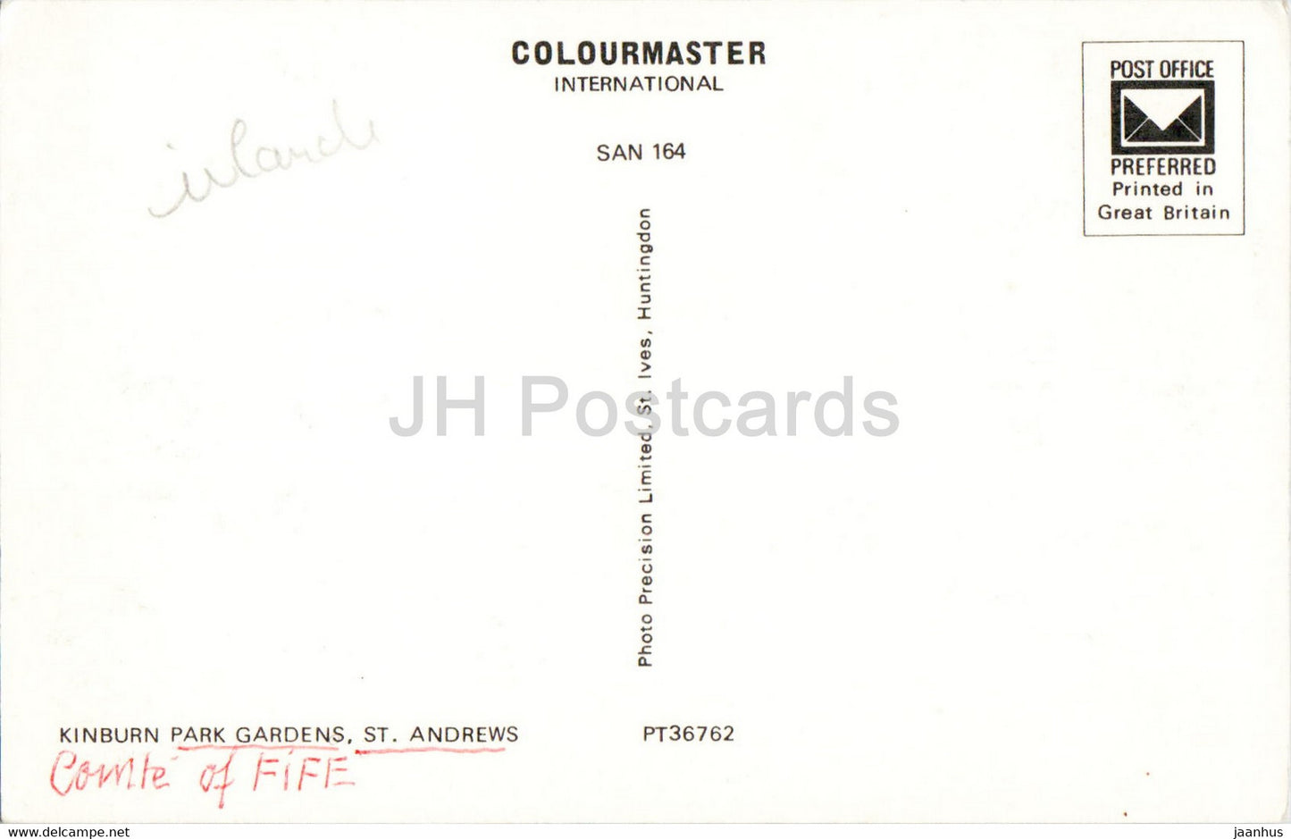 Kinburn Park Gardens - St Andrews - Scotland - United Kingdom - unused