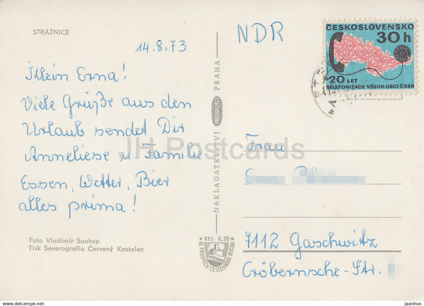 Straznice vas Vita - Czech folk costumes - dance - orchestra - 1973 - Czech Republic - Czechoslovakia - used