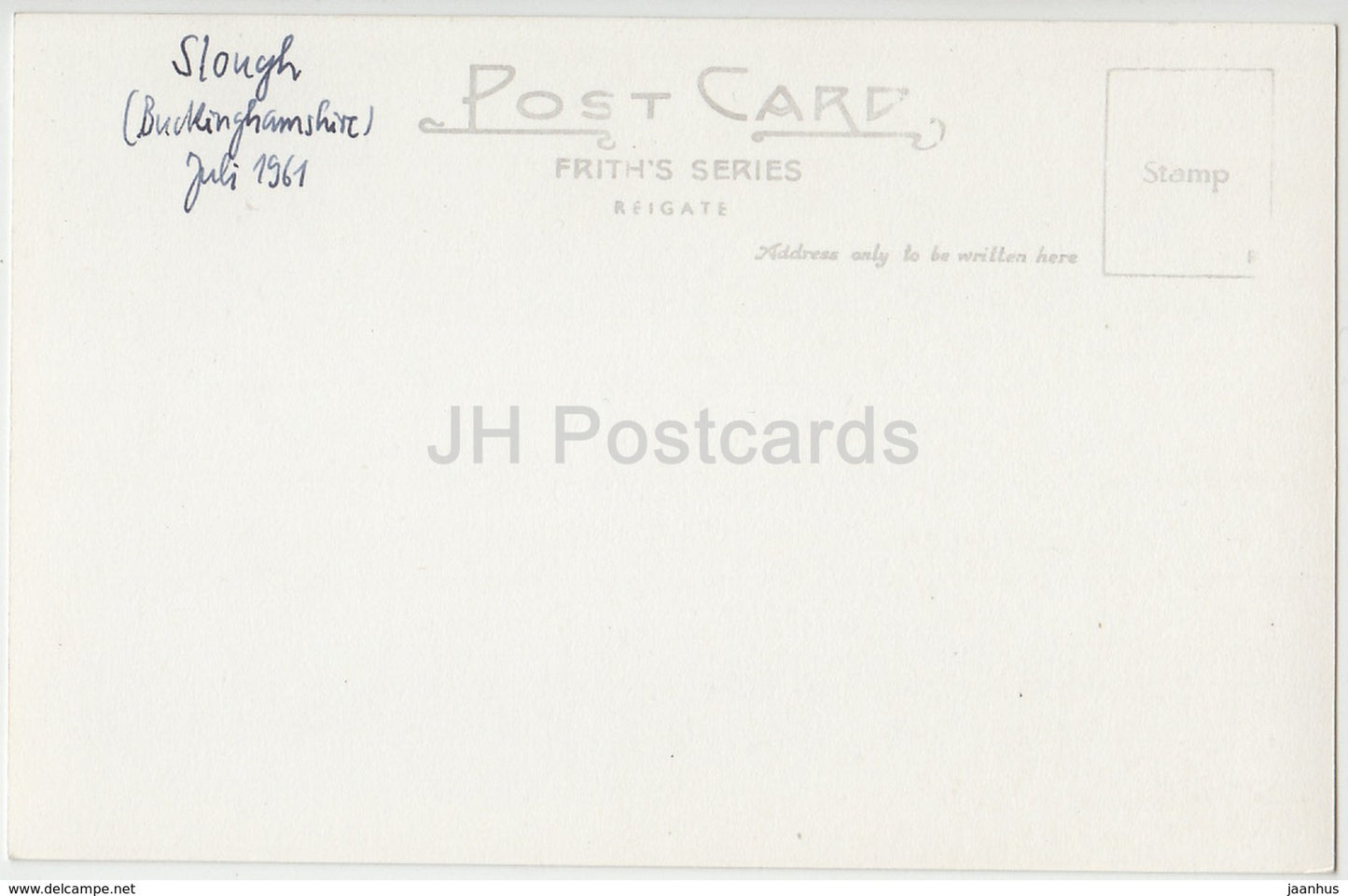 The Park Slough - SGH. 8 - 1961 - United Kingdom - England - used